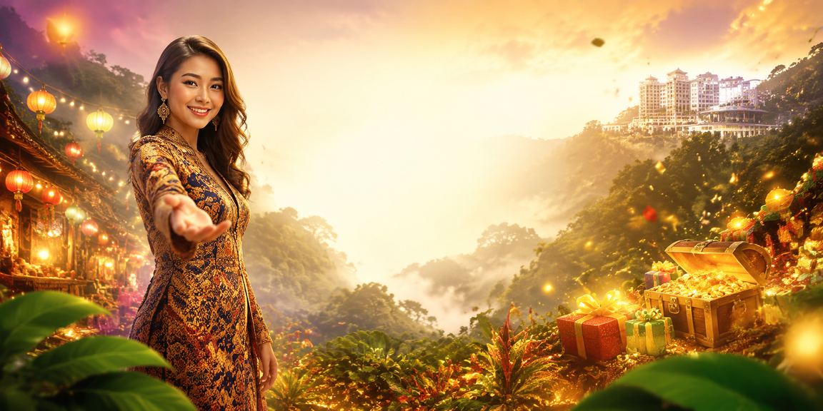 Suasana kasino Genting Highlands dengan motif batik tempatan
